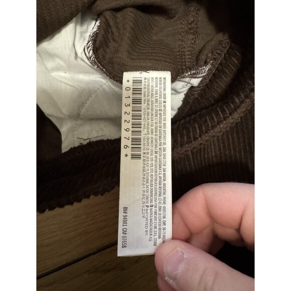 Forever 21 Corduroy Pants Women Size Medium Flared Leg Chocolate Boho Hippie NWT - Picture 13 of 16